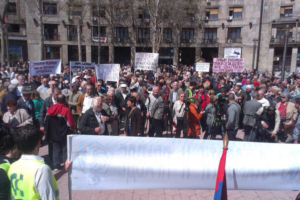 Protest penzionera u Beogradu